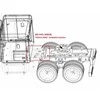 Anti-skid Board Decoration Plate For 1/14 Tamiya RC Truck King Hauler 56301 Tractor Tamiya LESU Tractor Upgrade Parts 5