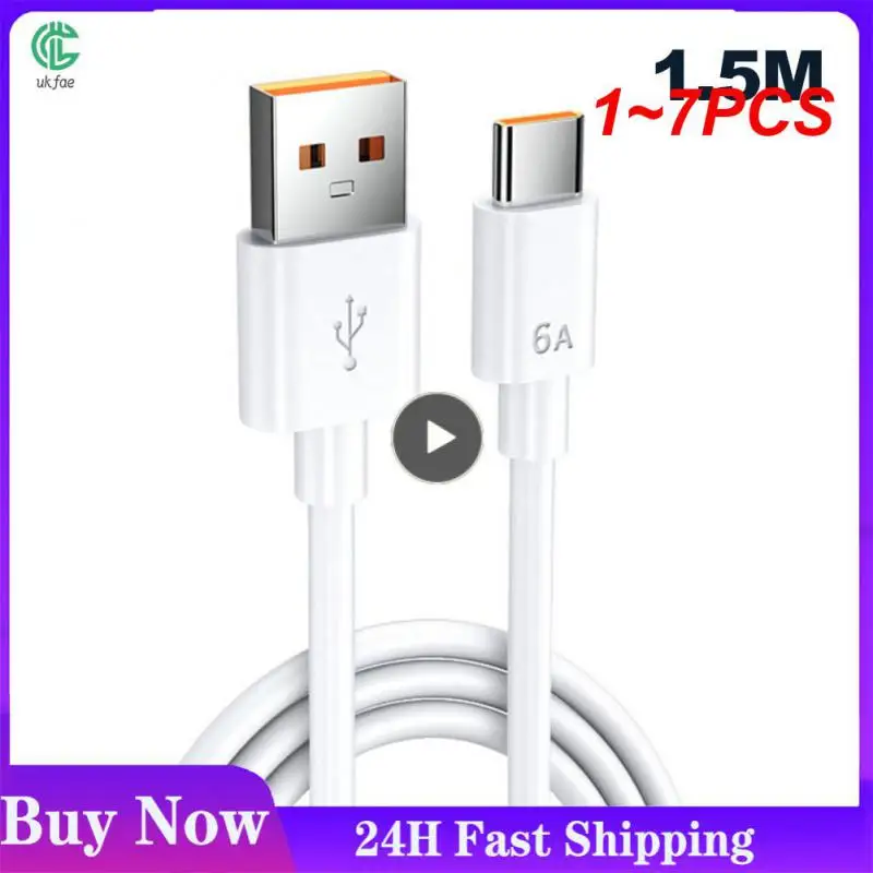 1 ~ 7Pcs 1M 1.5M 2M Cavo Usb C 5A Cavo Usb Di Tipo C Supercharge Per P20 5A Cavo Di Ricarica Rapida A Ricarica Rapida Per Honor V10