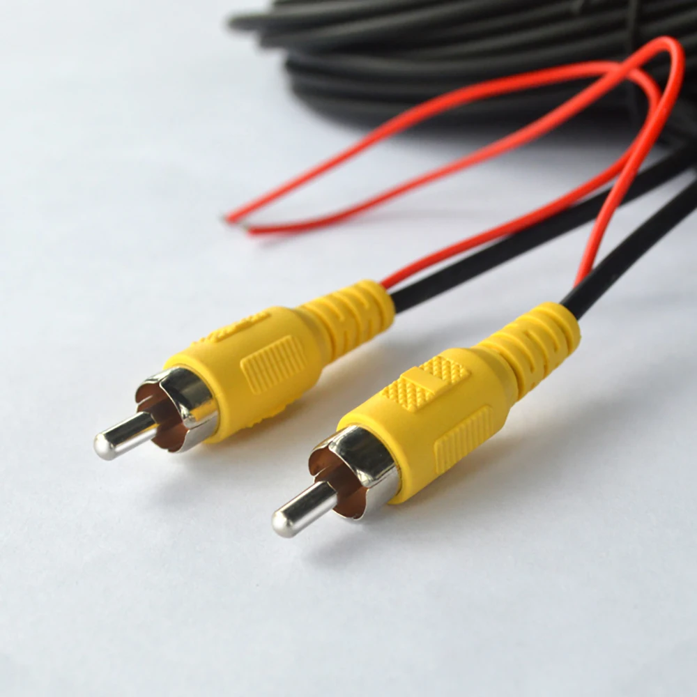 Universal RCA Video Cable for Car Rear View Camera and Multimedia Monitor