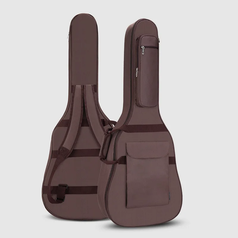 40/41 Inch Guitar Bag Carry Case Backpack Oxford Acoustic Folk Guitar Big Fishman Bag Cover with Double Shoulder Straps