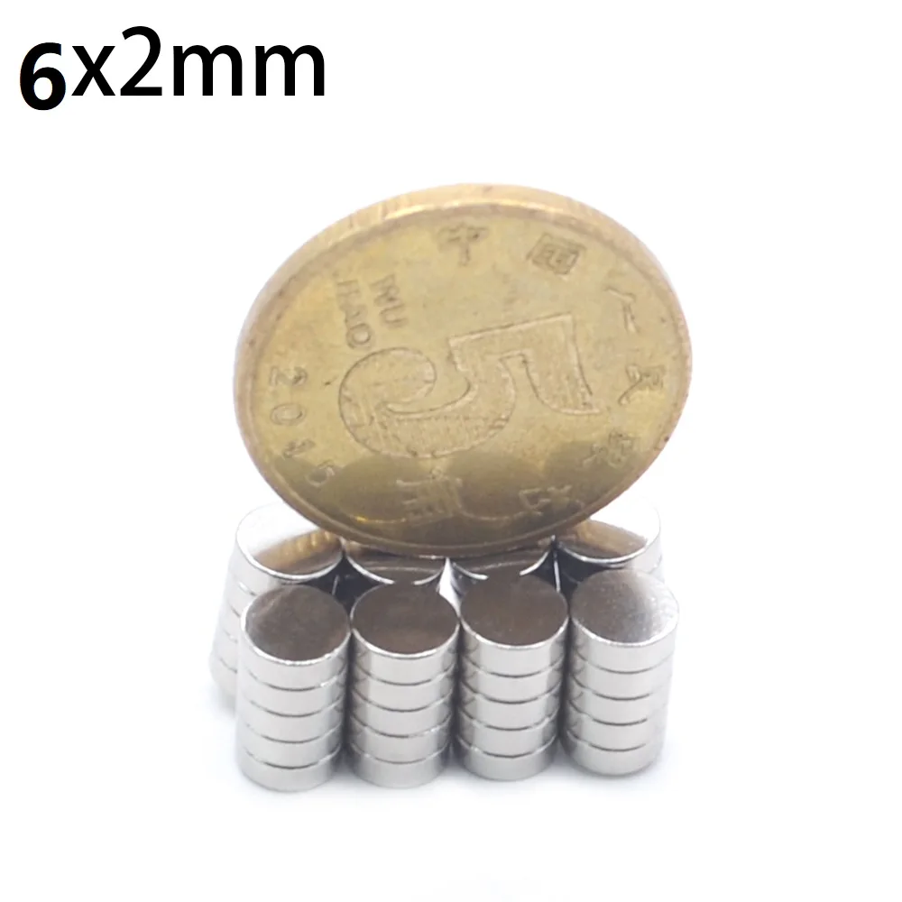 100-Piece Set of Strong Round Magnets for Fridge, DIY, Building, Craft, and Education