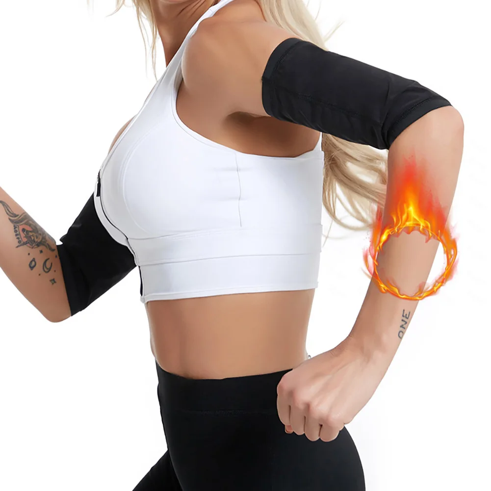 Women Elastic Compression Arm Shaping Sleeves Slimming Arm Shaperwear Mangas Para Brazo Weight Loss Elbow Massager Arm Wraps