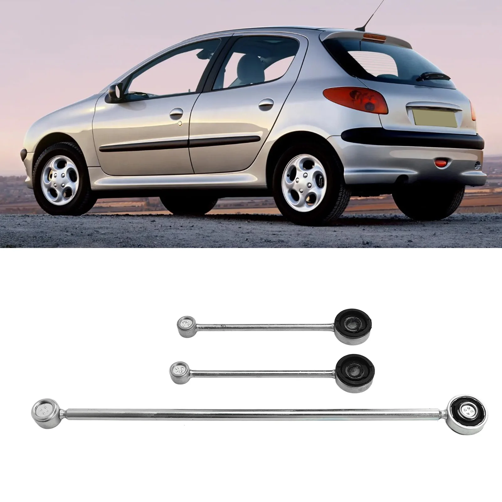 Gear Linkage Rod Selector Lever Linkage Replacement for 206 206CC 206SW 207 gear linkage push rods