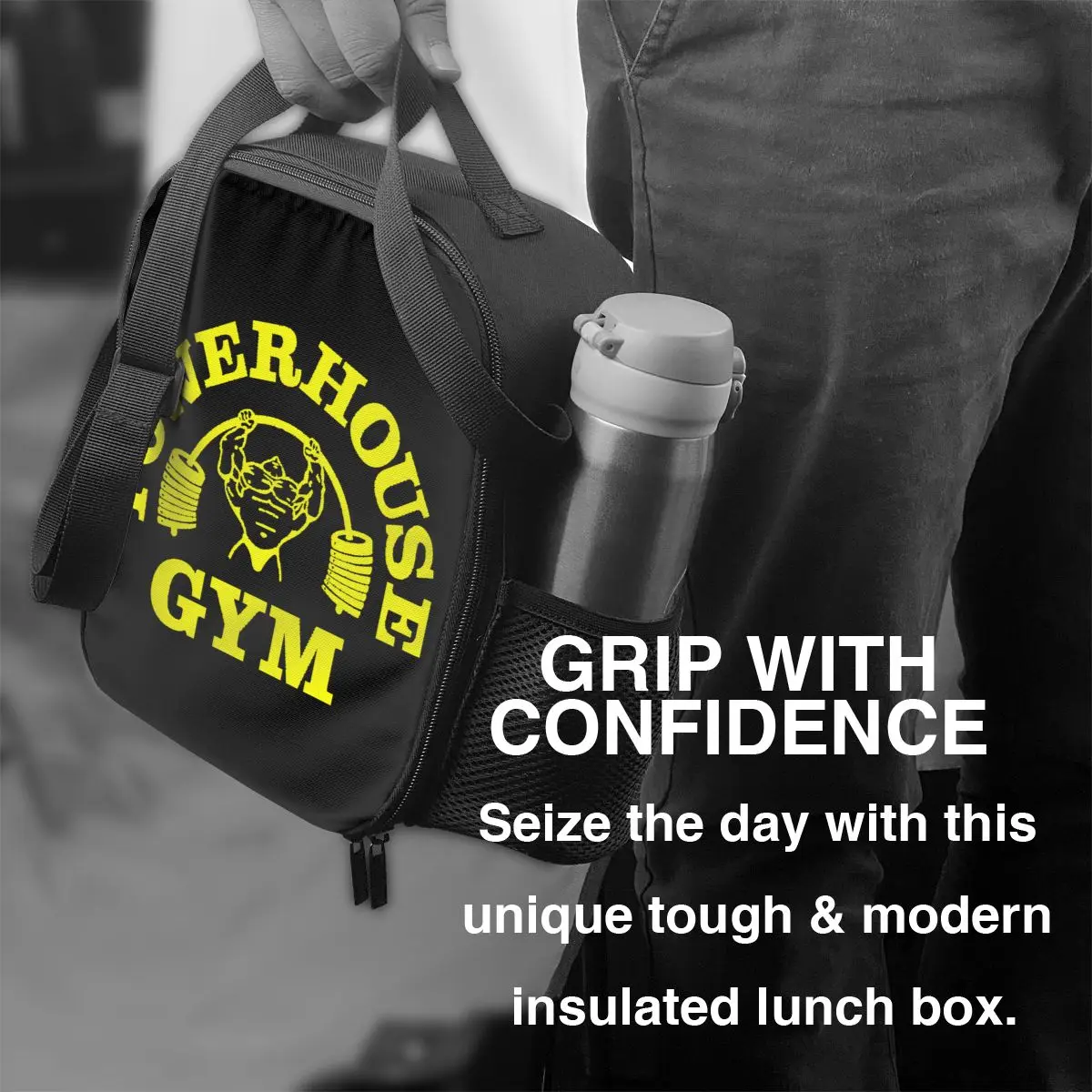 Powerhouse Gym Lunch Bag men women thermal cooler insulated lunch box for adult office