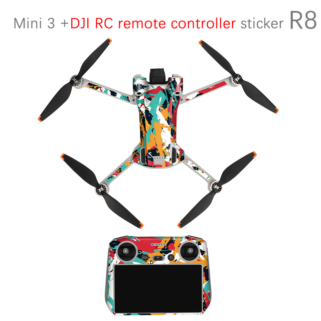 Stickers for DJI Mini 3 Pro Skin Scratch Resistant Waterproof for DJI RC Remote Control Sticker Accessories