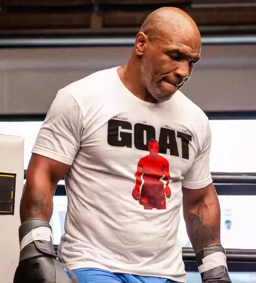 New Tyson T-shirt Men's Legendary Champion Training Set Classic Mike Cotton soft comfortable sports crewneck street