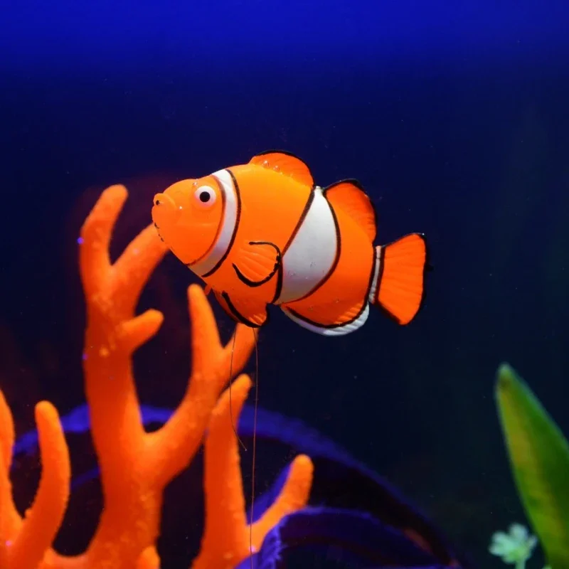 Silica Gel Fishes Artificial Luminous Ornament for Fish Tank Aquarium