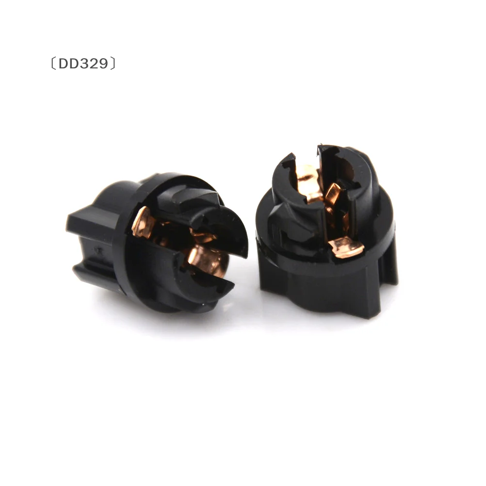 〔DD329〕 10Pcs T5 Socket Twist Lock Instrument Panel Cluster Plug Dash Light Bulb