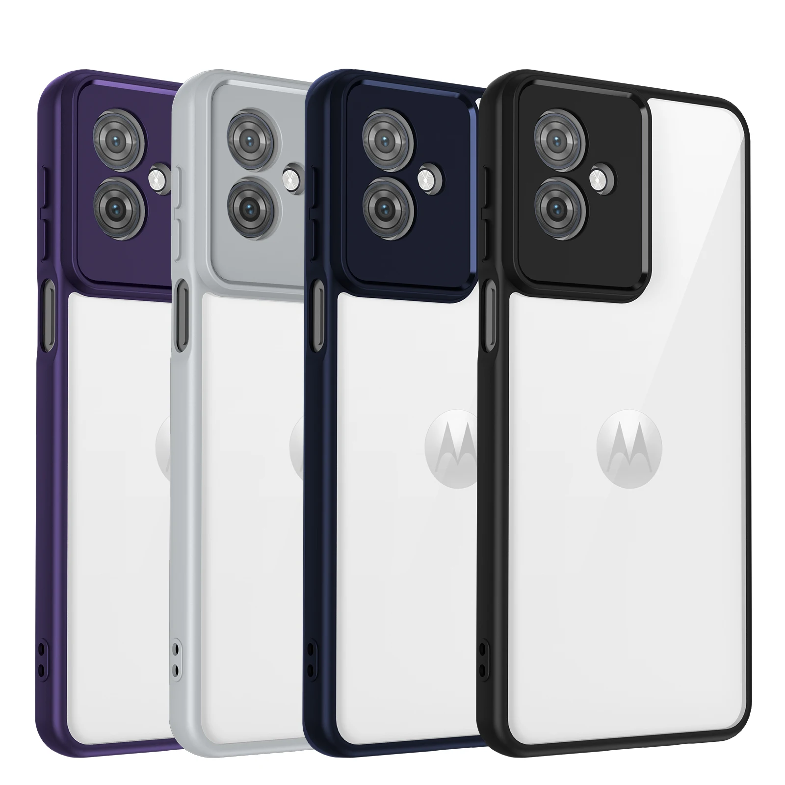 Clear Camera Lens Back Cover Phone Case - Fashion Edge Series