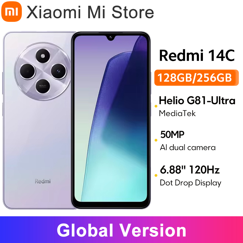 Global Version Xiaomi Redmi 13X Smartphone MTK Helio G91 Ultra 108MP super clear camera 6.79" FHD+ display 33W fast charging