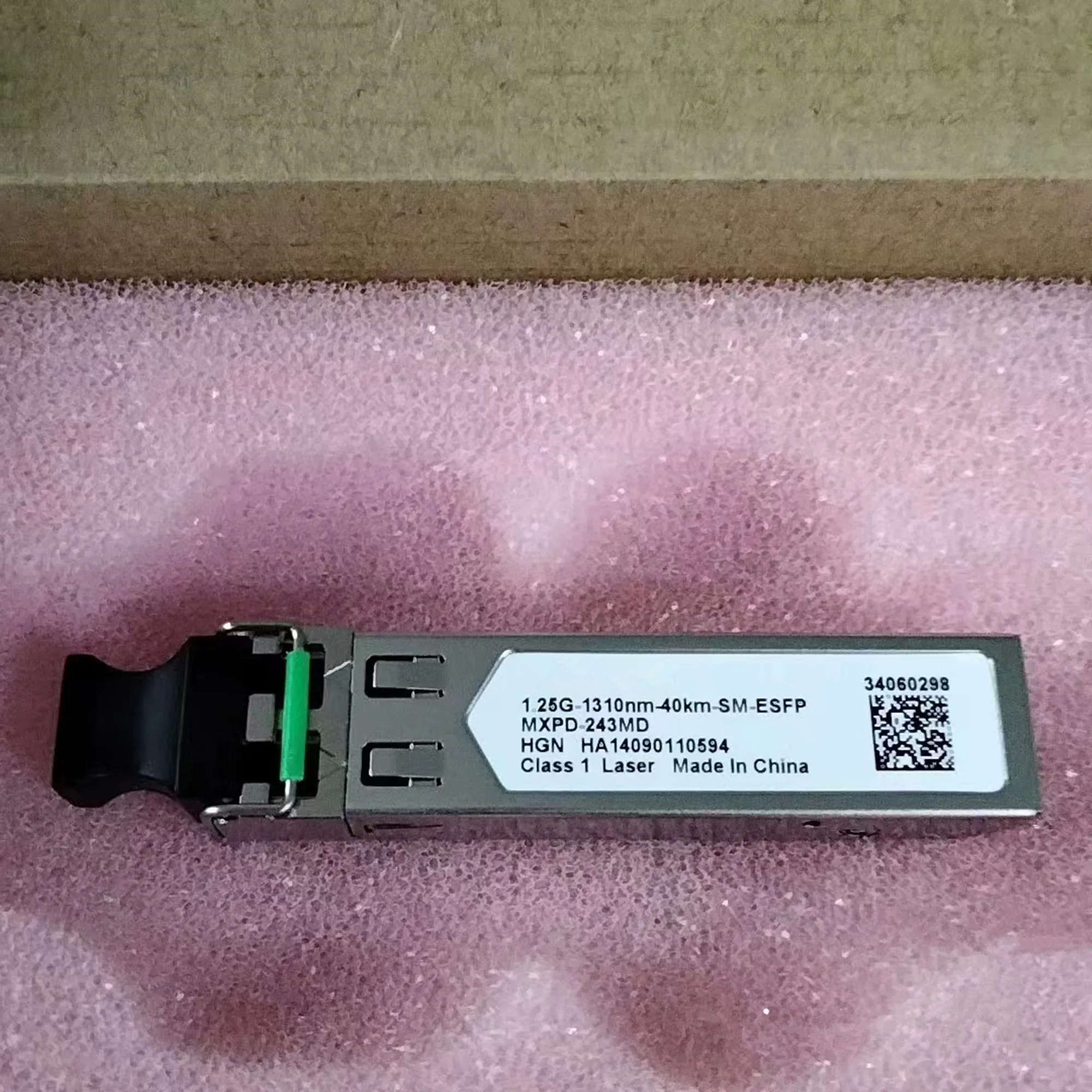 

ESFP Optical Transceiver HUA-WEI 1.25G 40KM 34060298 02317346 MXPD-243MD 1.25G-1310NM-40KM-SM-ESFP