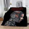 Printed Blanket S-StrangerS  T-ThingsS Logo Picnic Blankets Warm Blanket Soft and Comfortable Blanket Home Travel Birthday Gift 2
