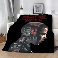 Printed Blanket S-StrangerS  T-ThingsS Logo Picnic Blankets Warm Blanket Soft and Comfortable Blanket Home Travel Birthday Gift 2