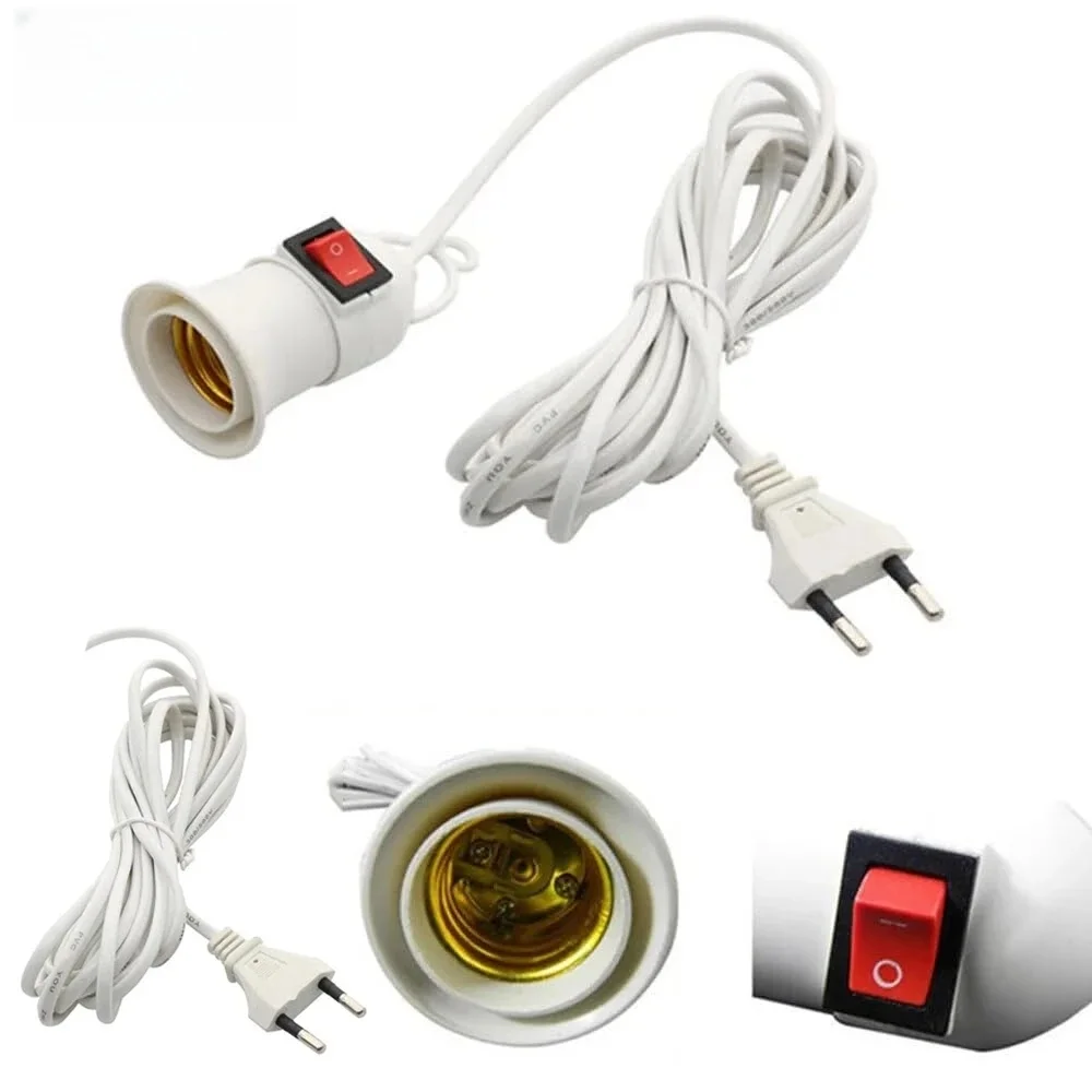 E27 Easy-to-use Hanging Indoor Plants Light Holder with Adjustable EU Cable