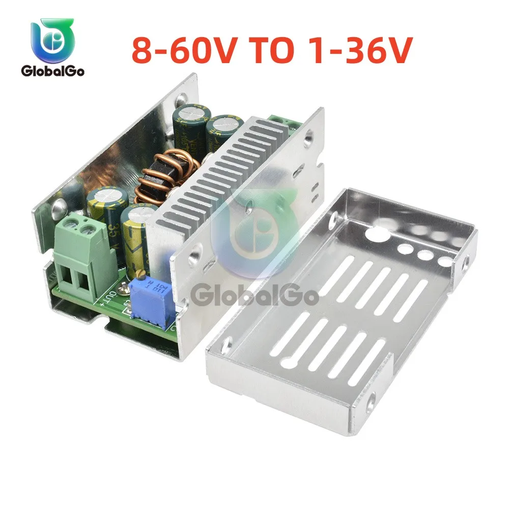 

Buck Converter Module 15A 200W DC-DC 8-60V TO 1-36V Adjustable Step Down Converter Board Stabilized Synchronous Rectification