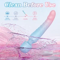 2-in-1 AV Zauberstab Vibrator für Frauen Brustwarzen Brustmassagegerät G-Punkt Klitoris Vagina Stimulator Weiblicher Masturbator Sexspielzeug für Frauen ab 18 Jahren 6