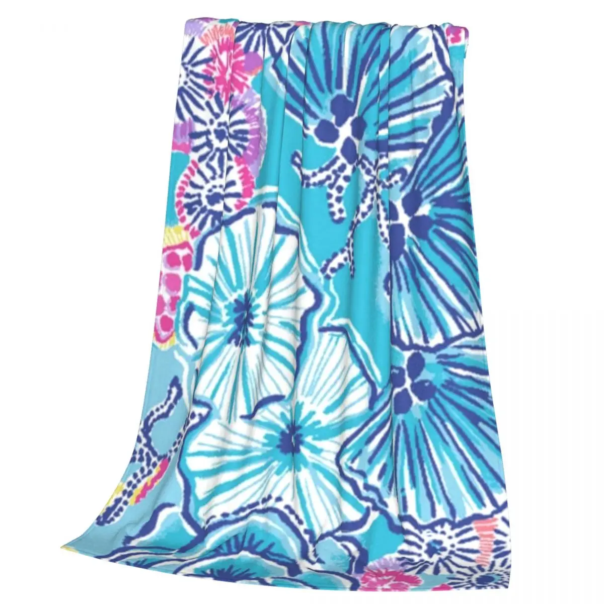 Lily Pulitzer Blanket Flannel Multi-function Throw Blankets Sofa Throw Blanket For Couch Bedding Outdoor Throws Bedspread Quilt 3
