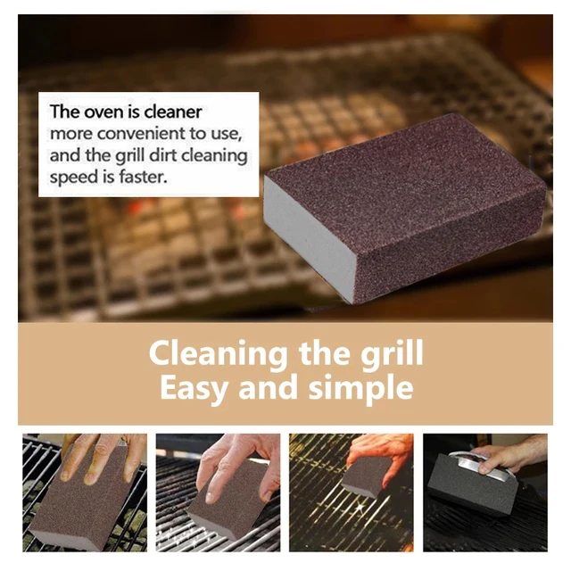 2/4/6/8 db Grilltisztító Tégla Blokk Grillezés Kőműves Kől Bbq Állványok Foltok Kiterelő Konyha Rozsda Eltávolító Szerszámok - Image 3