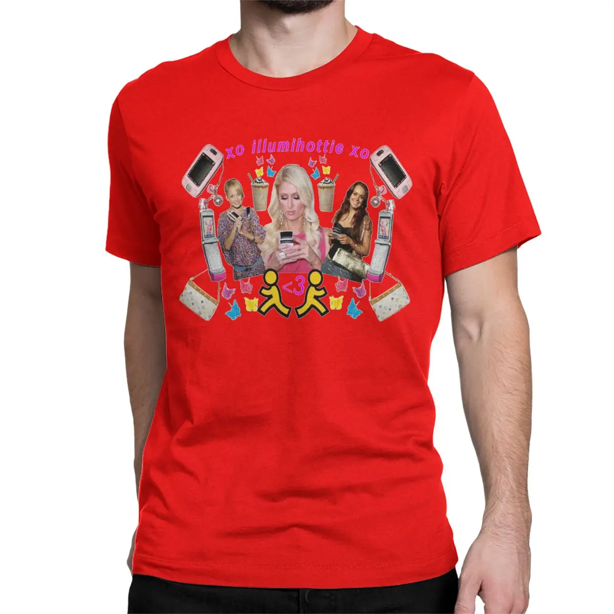thumbnail image 1 of Camiseta ILLUMIHOTTIE Lindsay Lohan para hombre y mujer, de algodón, cuello redondo, manga corta, 1 of 7