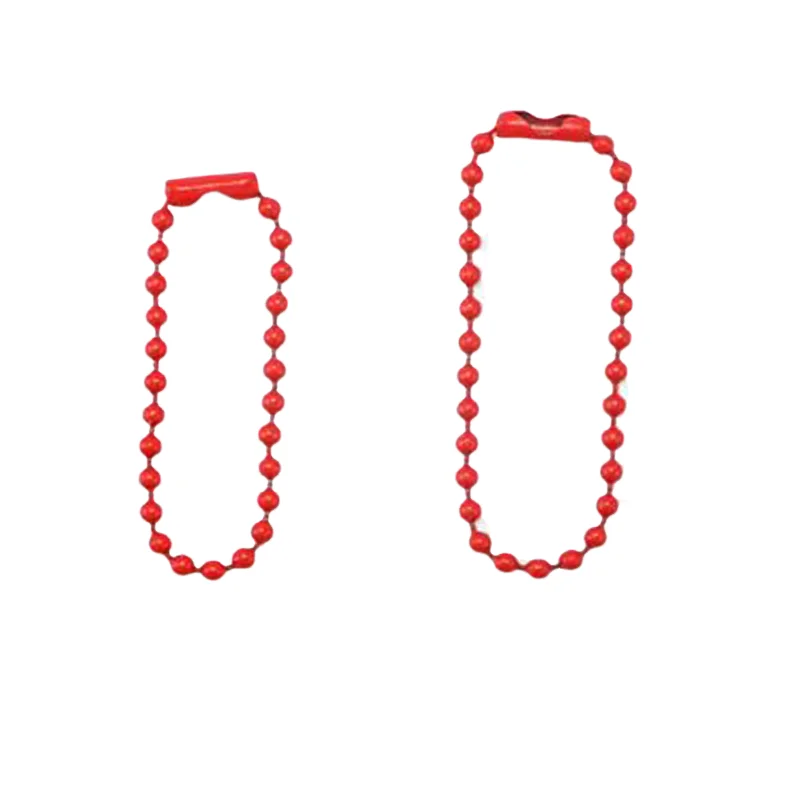 Iron Pendant Chain with Spray Painted Finish - Set of 25 Bead Chain Buckles for DIY Jewelry, Crafting, and Accessories