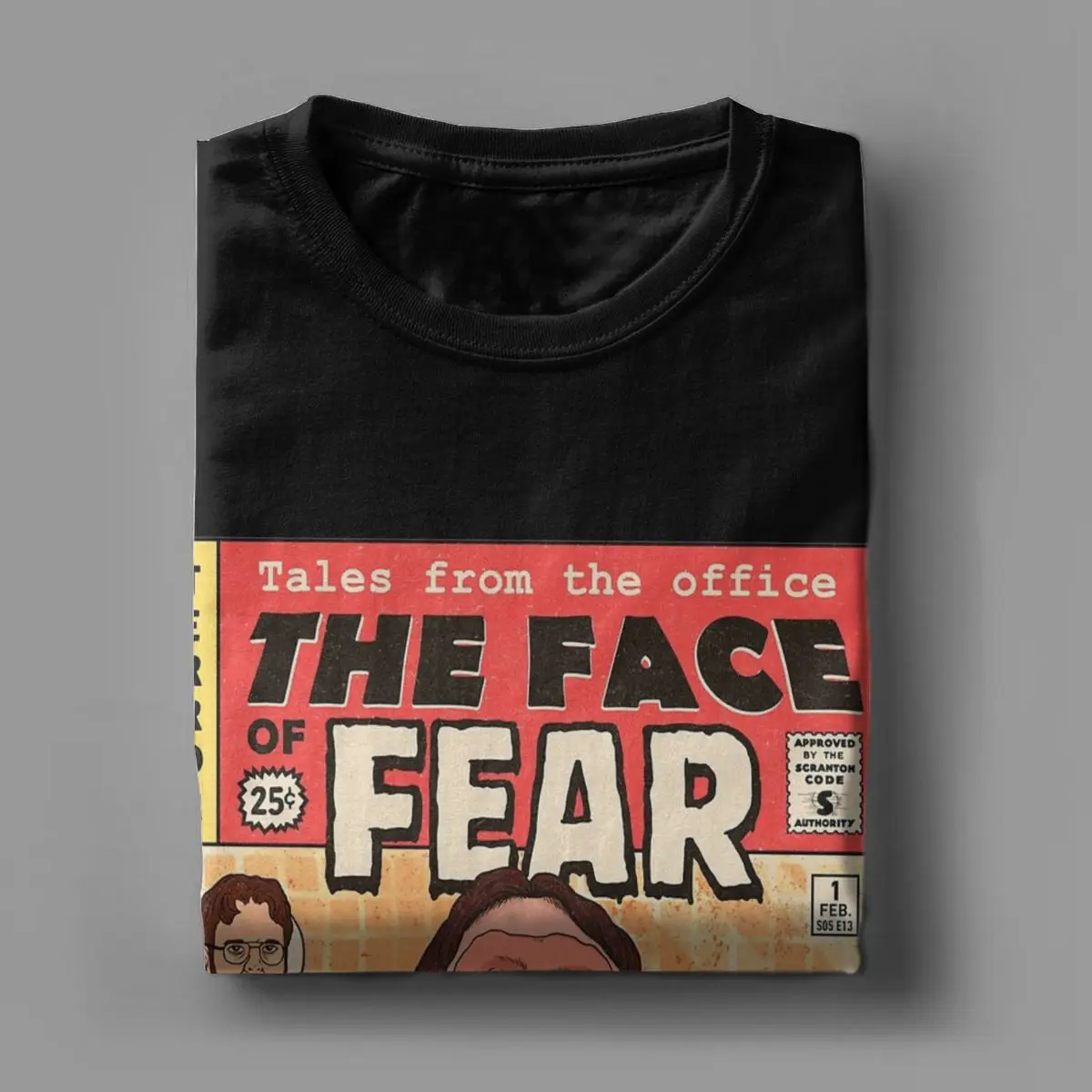 Men T-Shirts The Office Face Fear Dwight Fun Pure Cotton Tees Short Sleeve T Shirt Round Collar Clothes New Arrival - 5