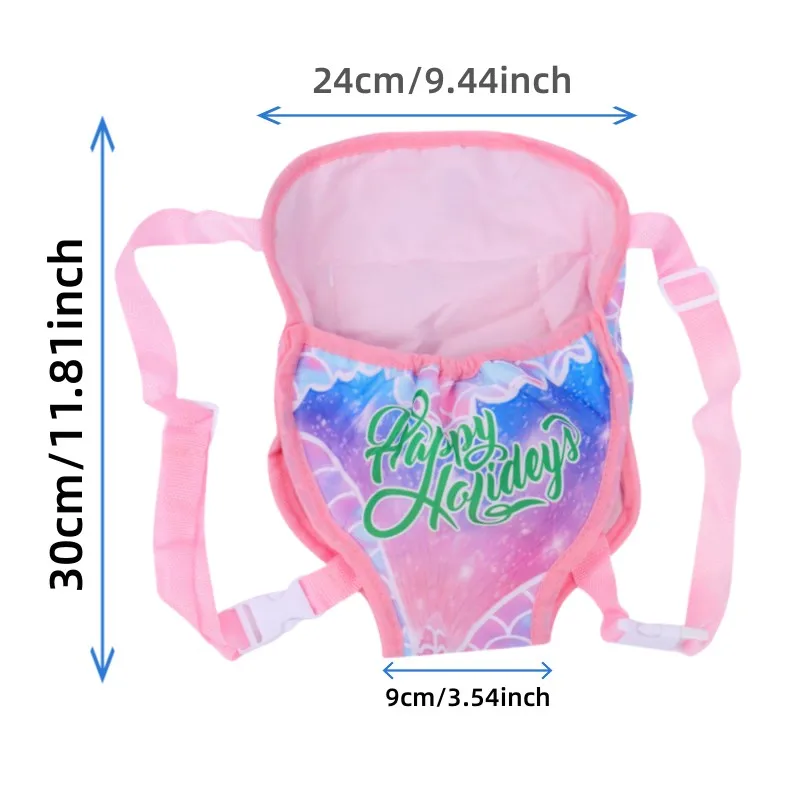 Doll Backpack for 43cm Dolls Mini Carry Bag Baby Born Suit Suitable 18 Inch Dolls Girl's Birthday Present Doll Bag 5
