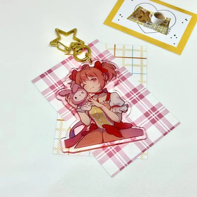 

Новый мультяшный брелок для ключей с персонажами из аниме «MoFa», милая акриловая фотография, коллекция подарков