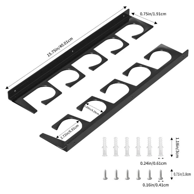 5-Rod Fishing Rod Holder Wall Ceiling Storage Rack Horizontal Rod Stand For Garage Cabin Basement Fishing Accessory fishing rod holder