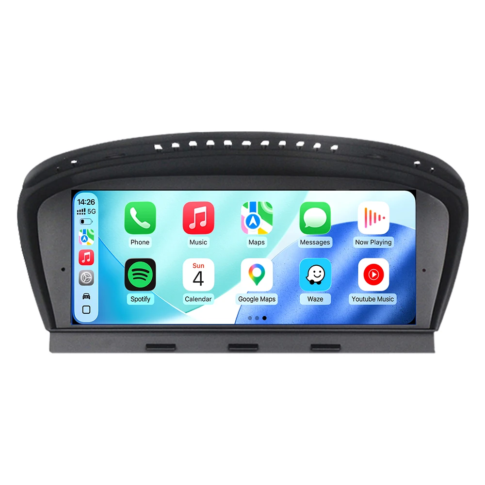 MEKEDE Radio Multimedia para Auto con Pantalla Inteligente de 8.8 Pulgadas, Android 15, 8 Núcleos, 4+64GB, Carplay Inalámbrico para BMW Serie 5 E60 E61 E63 E64, Serie 3 E90 E91 E92 E93, Android Auto Inalámbrico BT, DSP, 4G LTE, WIFI, Reproductor Multimedia para Auto con SWC, Idrive, Mapas de la UE, Pantalla de Navegación GPS, Sistemas Inteligentes. 7