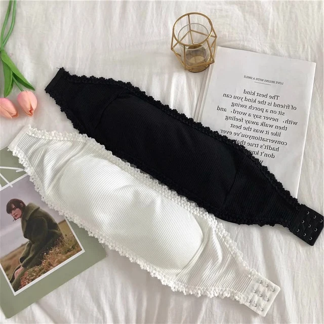 Lace Strapless Bra Women Sexy Tube Top Invisible Push Up Bralette Lady Seamless Underwea Lingerie Summer Chest Wraps Crop Tops 6
