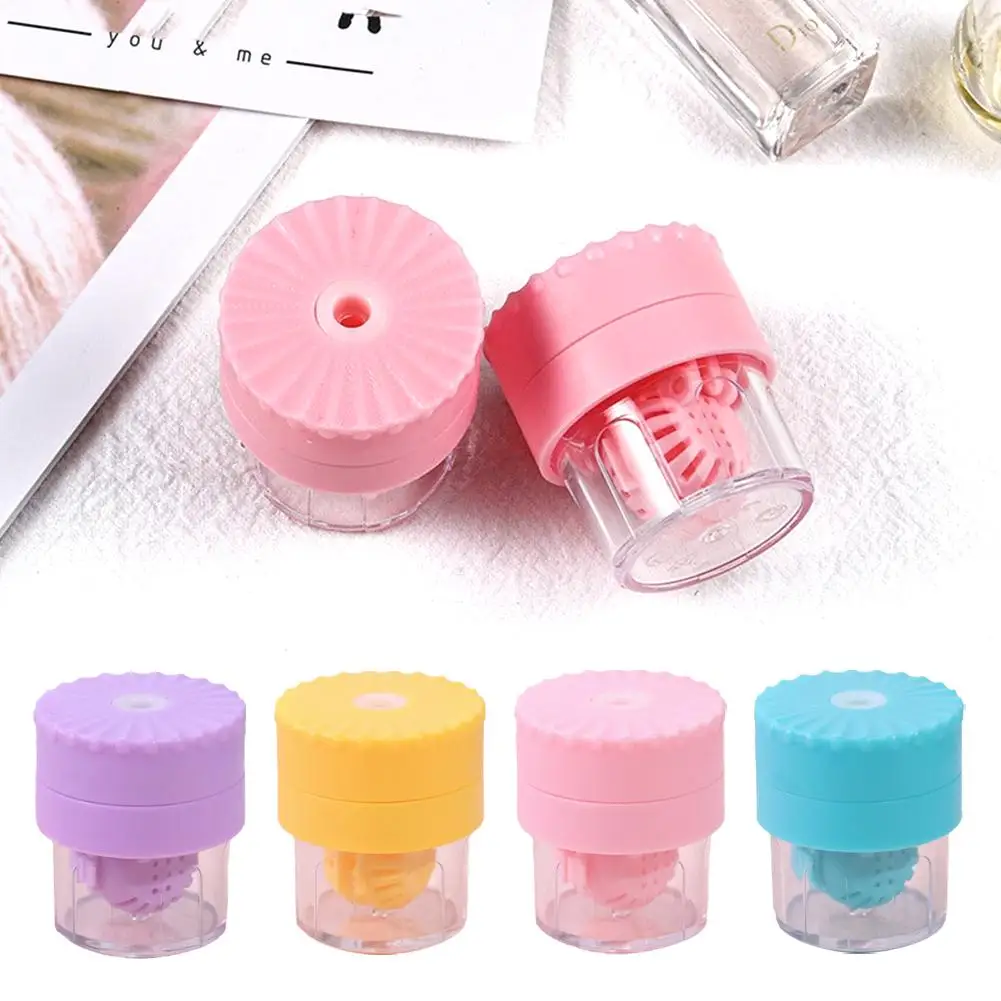 

1PC Manually Rotatable Type Contact Lens Cleaner Portable Contact Lens Beauty Pupil Storage Cleaning Container Tools