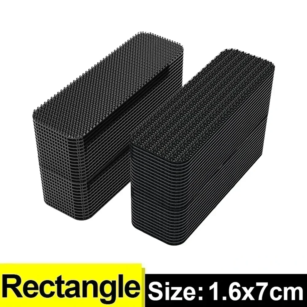 Fixing Tape Self-adhesive Carpet Fixing Patch Velcros Self-adhesive 2-60 Pieces Anti-slip Patch Car Floor Mat Attaches Scratch