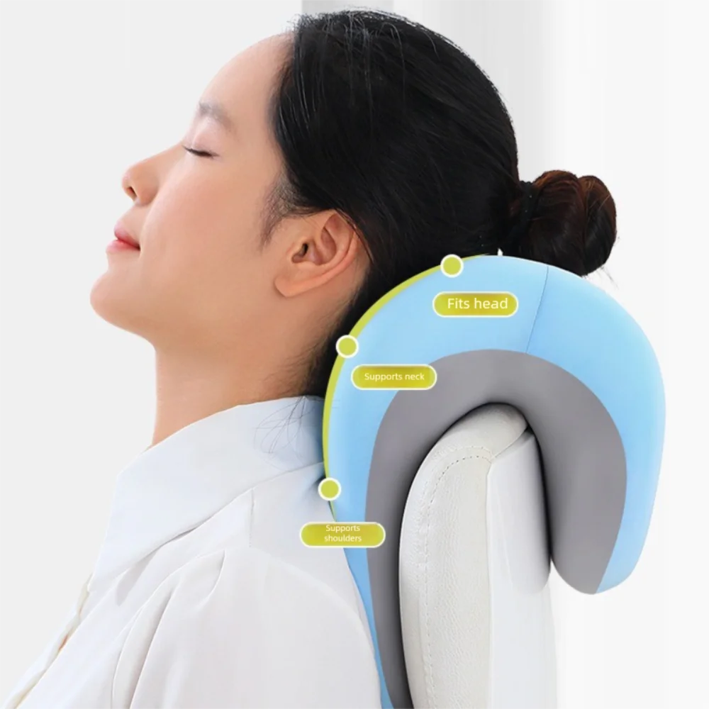 Ergonomic Memory Foam Office Nap Pillow with Breathable Orthopedic Support