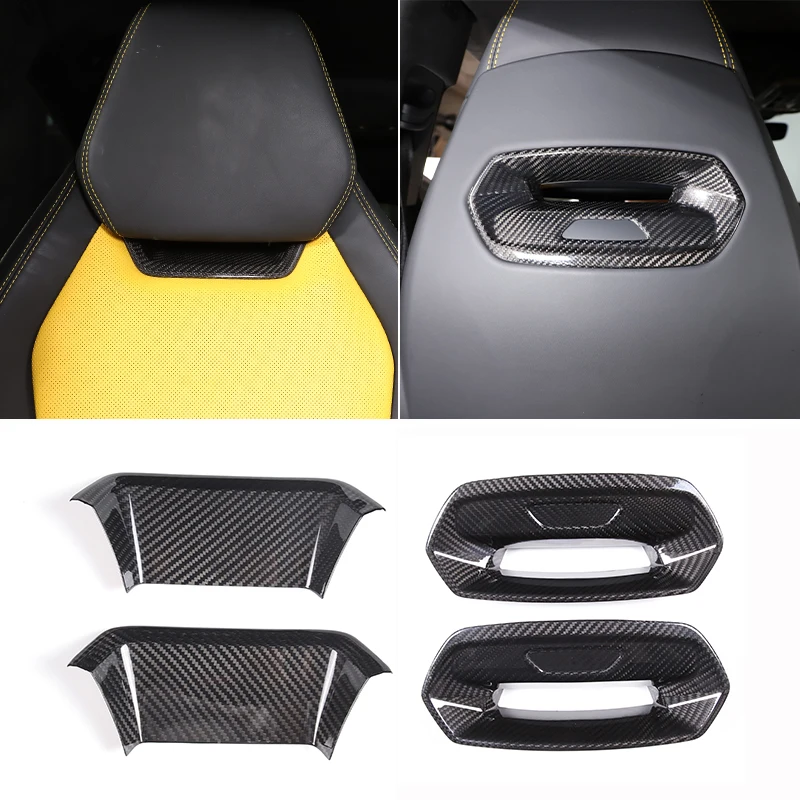 

Накладка на подголовник переднего сиденья автомобиля из углеродного волокна для Lamborghini URUS 2018 2019 2020 2021