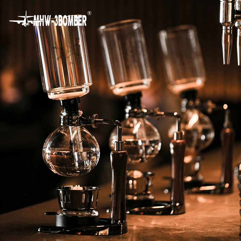 MHW-3BOMBER Siphon Coffee Maker Pots Vacuum Glass Espresso Siphon Pot
