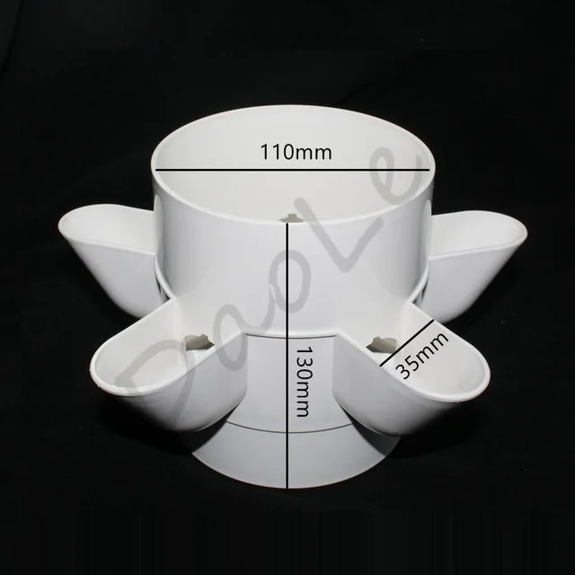 5 Lyukú Hidroponikus Termesztési Rendszer Kerti Erkély Függőleges Torony Ültetvények Barkácsolás Legfelsõbb Tenyészete - Image 2