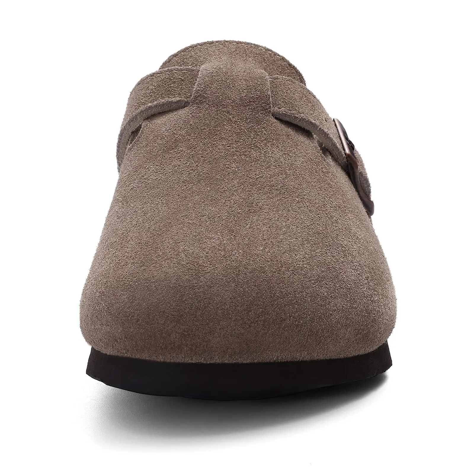 Smile New Cow Suede Women's Potato Shoes With Adjustable Strap Cork Insole Mules Outdoor Unisex Clogs Slippers With Arch Support