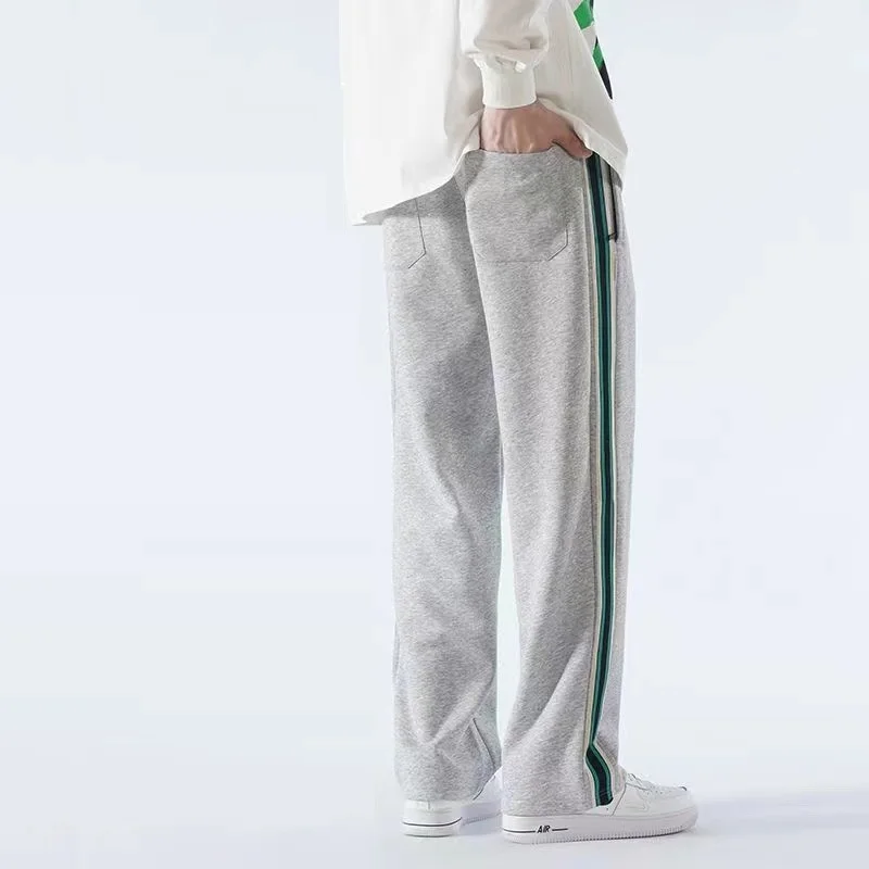 جديد طويل القامة الرجال السراويل اضافية طويلة طول مستقيم الساقين الشتاء الخريف الصوف الدافئة Sweatpants الذكور 200 سنتيمتر 190 سنتيمتر إطالة 120 سنتيمتر بنطلون