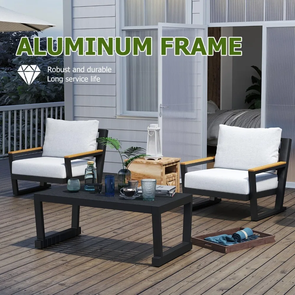 5-Seat Aluminum Outdoor Patio Set 3