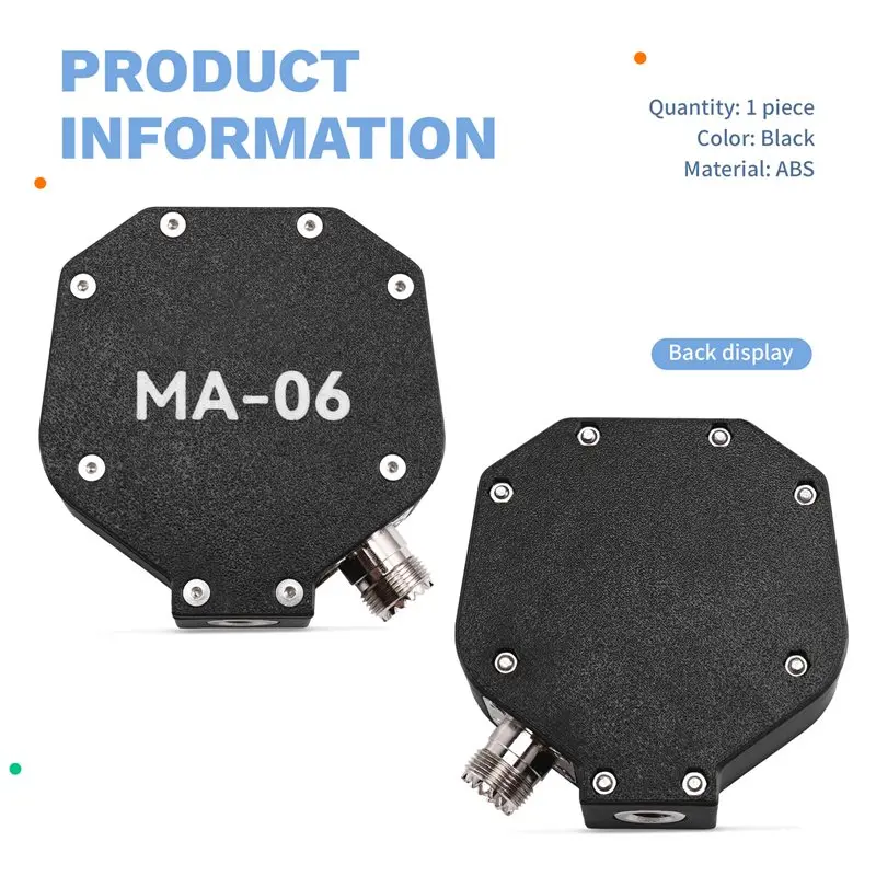 A37T-MA-06 100W 포지티브 V + 수평 단파 텔레스코픽 안테나 베이스 내장형 1:1 발룬