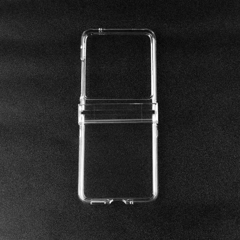 Transparent Shockproof Hard Back Cover with All-Inclusive Hinge Protection