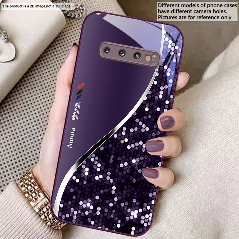 Sleek Silver Metal Curve Glass Phone Case