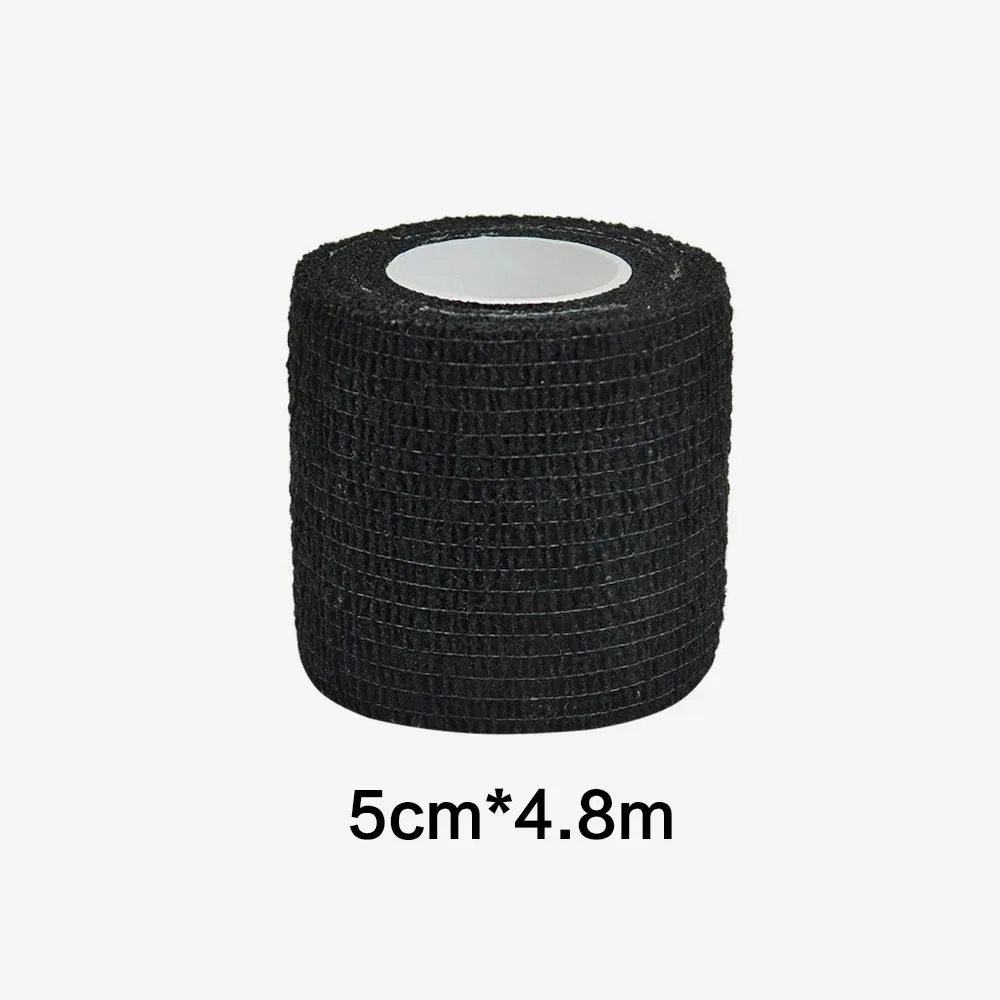 Black bandage self-adhesive breathable elastic sports bandage to fix fingers, wrists, and legs