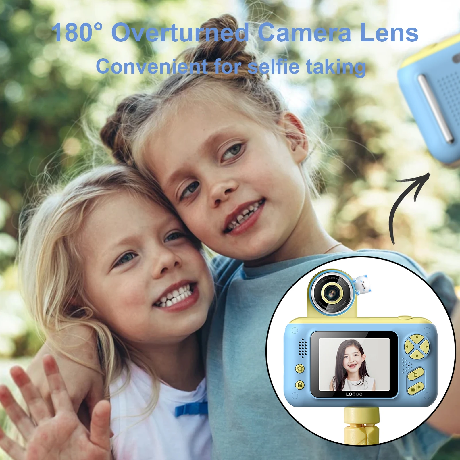 Andoer Kids Digital Camera Mini Video Camera 1080P 40MP with Mini Tripod for Kids Birthday Christmas Gift for Boys Girls digital camera