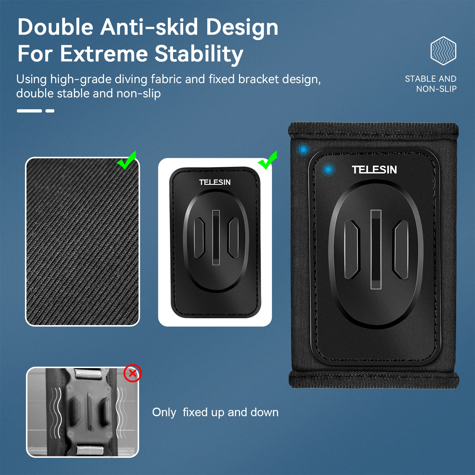 TELESIN 360° Rotation Backpack Strap Mount
