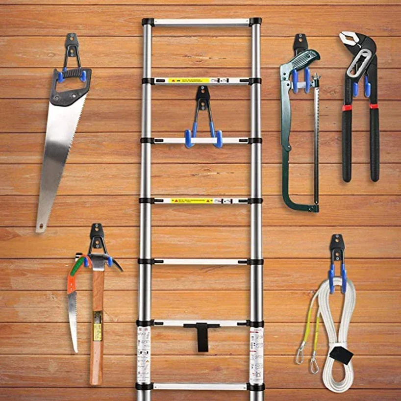 Stainless Steel Wall Mounted Storage Hook For Garden Tools_voghion.com