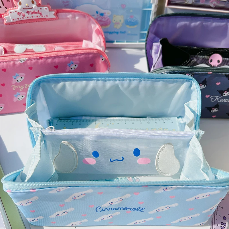 Pencil Case Cosmetic Bags Pen Case Stationery for Sanrio Cinnamoroll Melody Kulomi