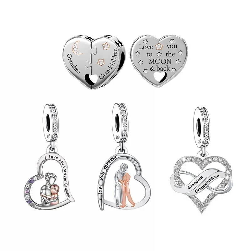 Fit Original Pan Charm Bracelet 925 Silver I Love You Forever