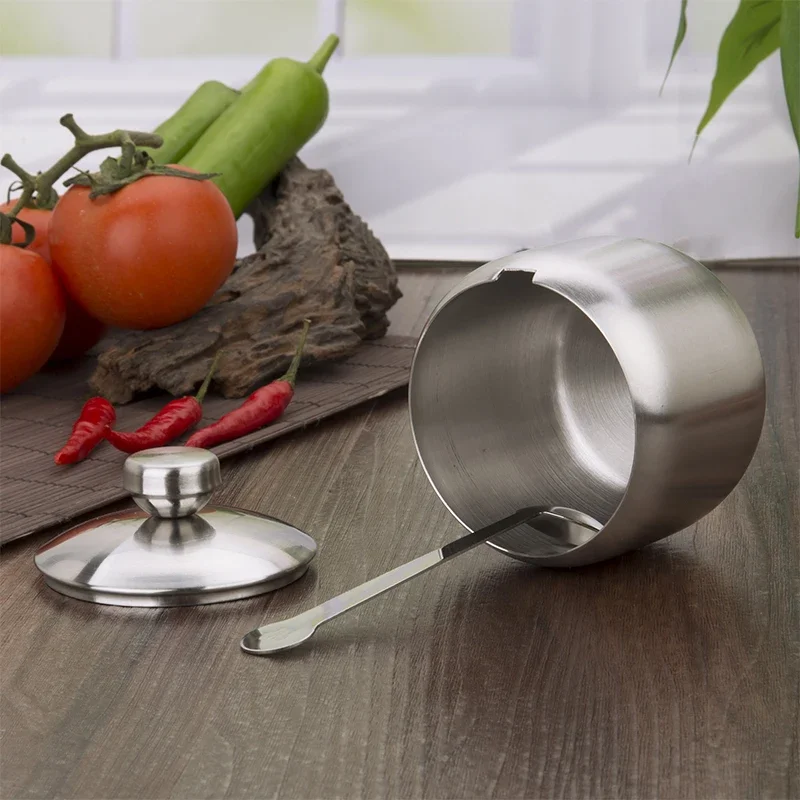 Stainless Steel Jar with Spoon 4