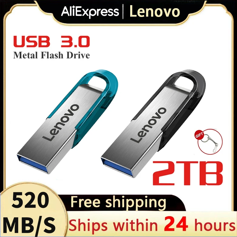 Lenovo Usb Flash Drive 2Tb 1Tb 256Gb Usb 3.0 Stick Interfaccia Pen Drive Cellulare Computer Flash Drive Usb Flash Per Pc Da Tavolo